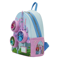 Loungefly Sleeping Beauty - Castle Three Good Fairies Stained Glass Mini Backpack