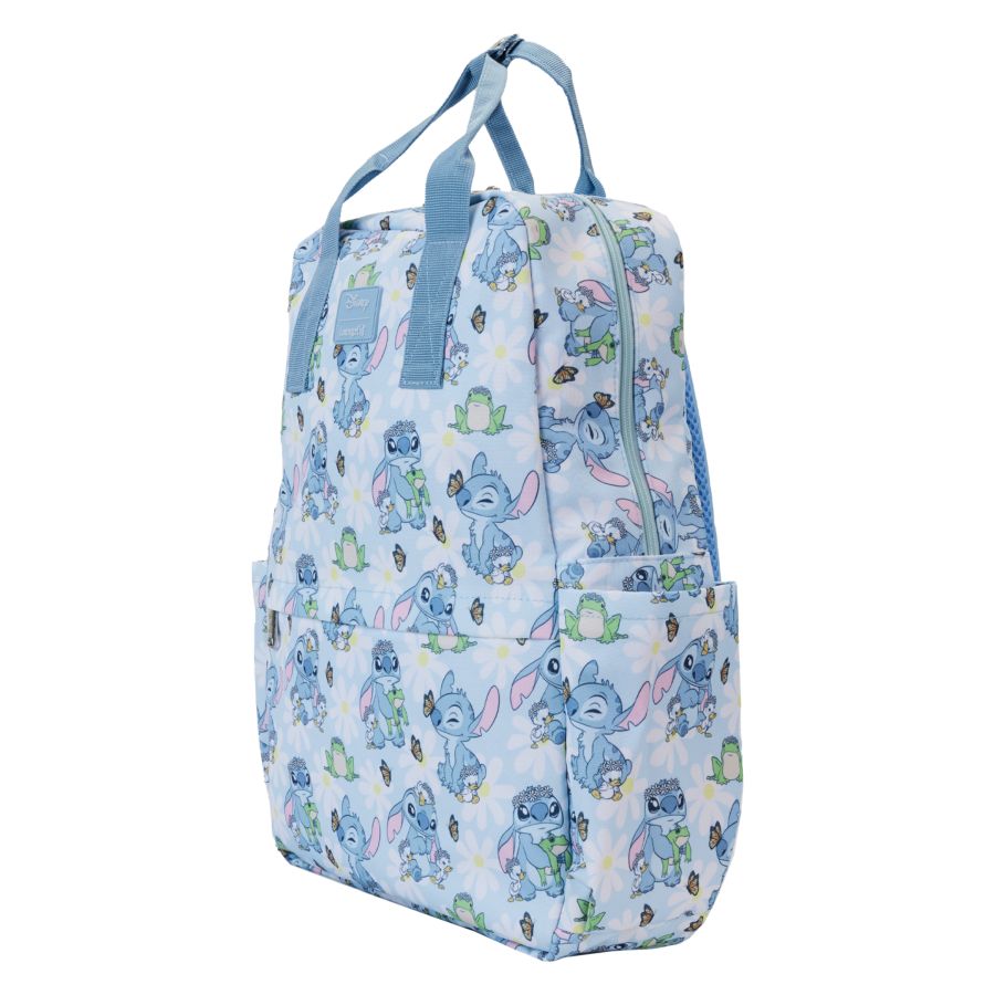 Loungefly Lilo & Stitch - Springtime Stitch All-Over-Print Full Backpack