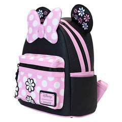 Loungefly Disney - Minnie Floral Rock the Dots Mini Backpack