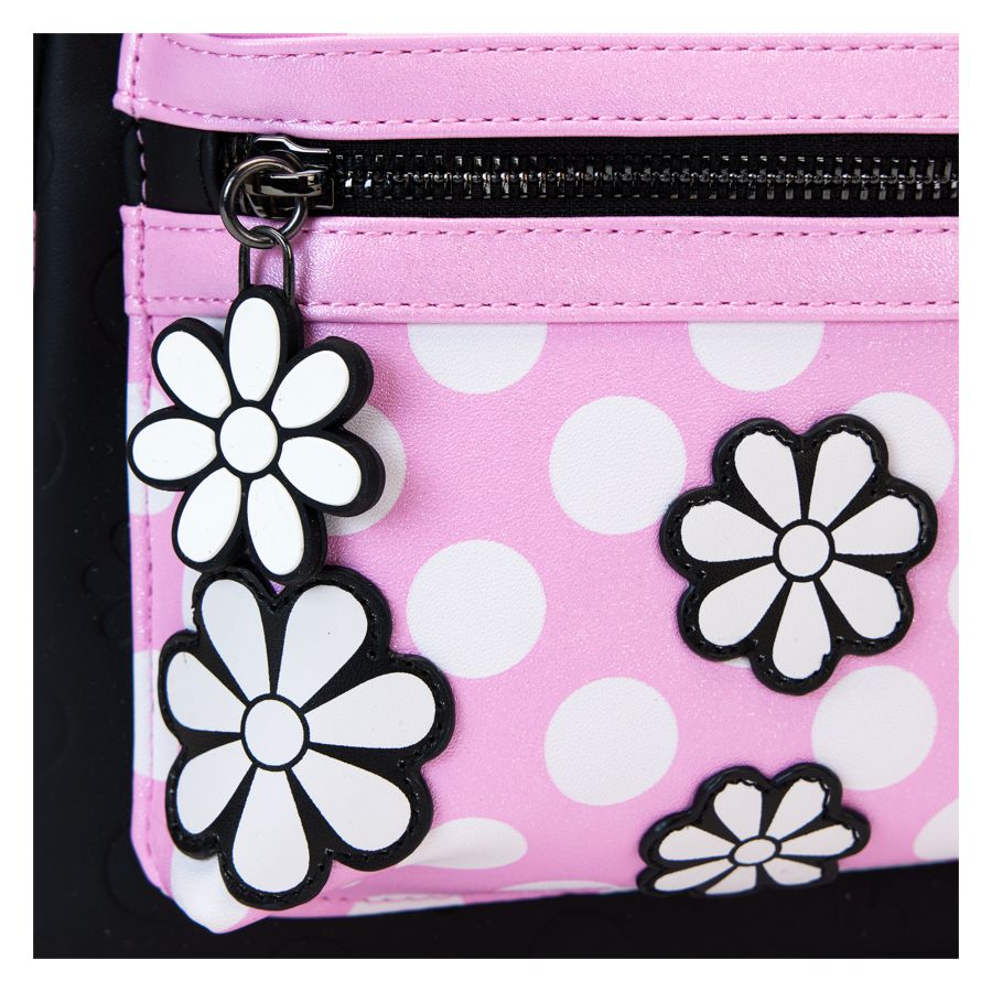 Loungefly Disney - Minnie Floral Rock the Dots Mini Backpack