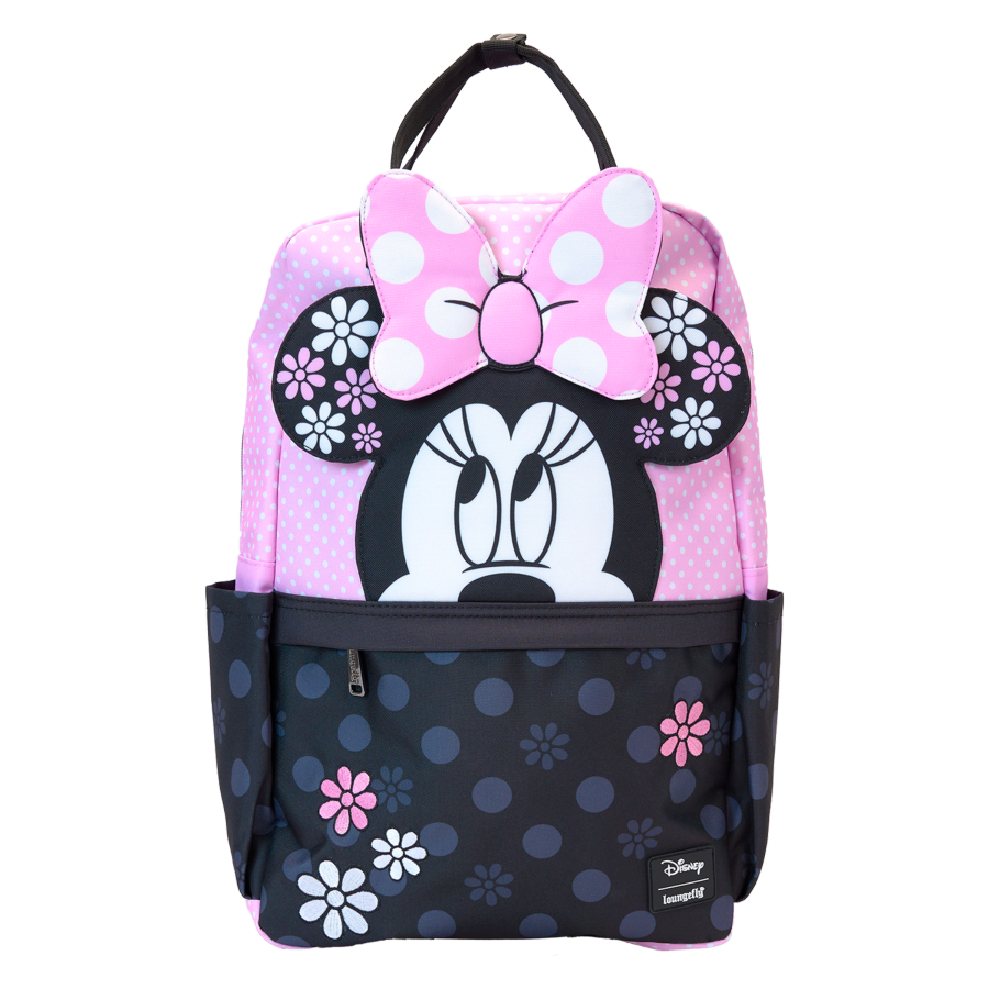 Loungefly Disney - Minnie Floral Rock the Dots Full-Size Nylon Backpack