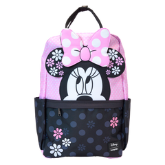 Loungefly Disney - Minnie Floral Rock the Dots Full-Size Nylon Backpack