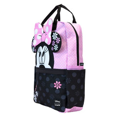 Loungefly Disney - Minnie Floral Rock the Dots Full-Size Nylon Backpack