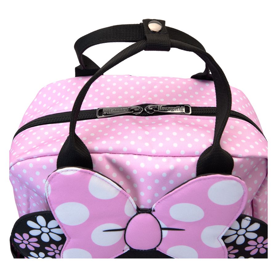 Loungefly Disney - Minnie Floral Rock the Dots Full-Size Nylon Backpack