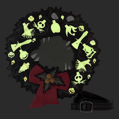 Loungefly Nightmare Before Christmas - Wreath String Lights Glow Crossbody