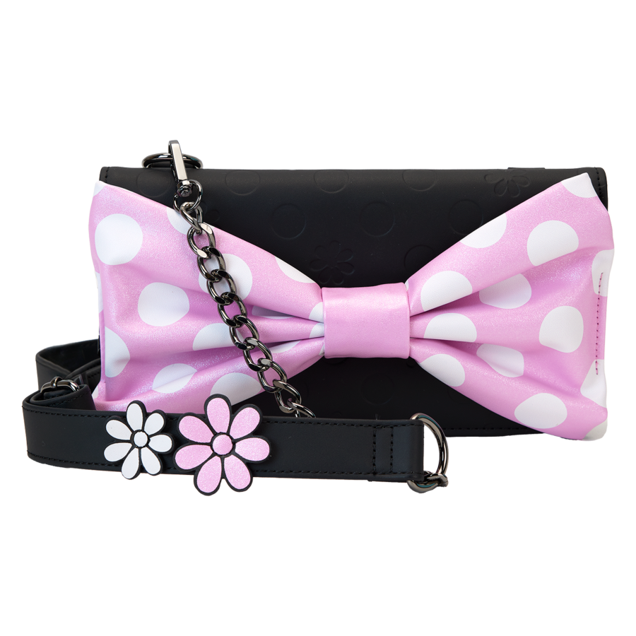 Loungefly Disney - Minnie Floral Rock the Dots Clutch Crossbody Bag