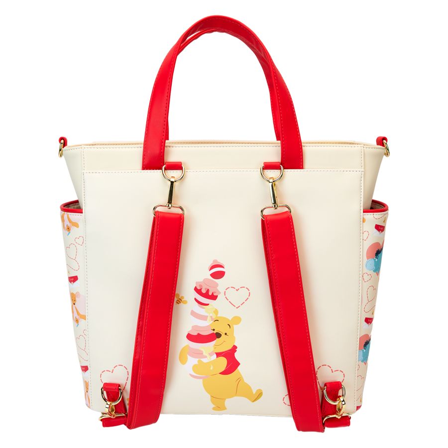 Loungefly Winnie The Pooh - Love Convertible Backpack & Tote Bag