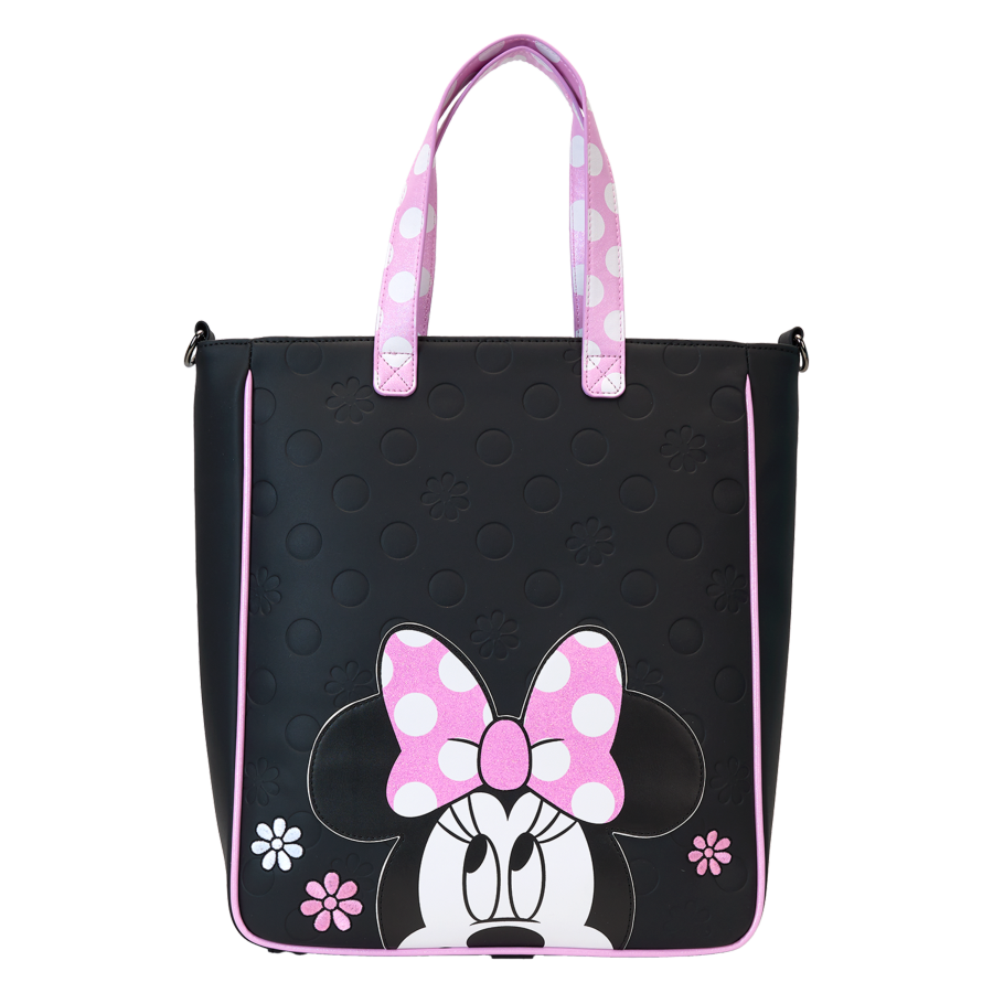 Loungefly Disney - Minnie Floral Rock the Dots Tote Bag with Coin Bag