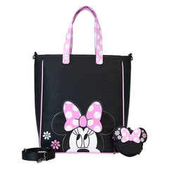 Loungefly Disney - Minnie Floral Rock the Dots Tote Bag with Coin Bag