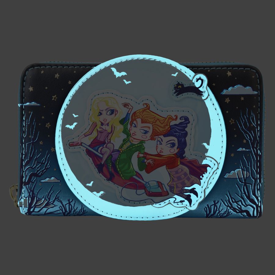 Loungefly Hocus Pocus - Poster Glow Zip Around Wallet