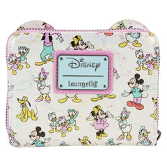 Loungefly Disney: D100 - Classic All-Over Print Iridescent Zip Around Wallet