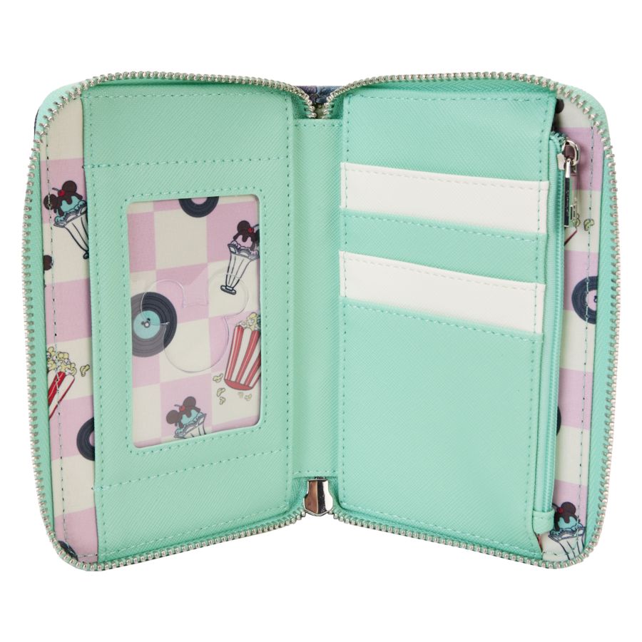 Loungefly Disney - Mickey & Minnie Date Drive-In Zip Wallet