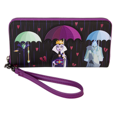 Loungefly Disney Villains - Curse Your Hearts Zip Wristlet