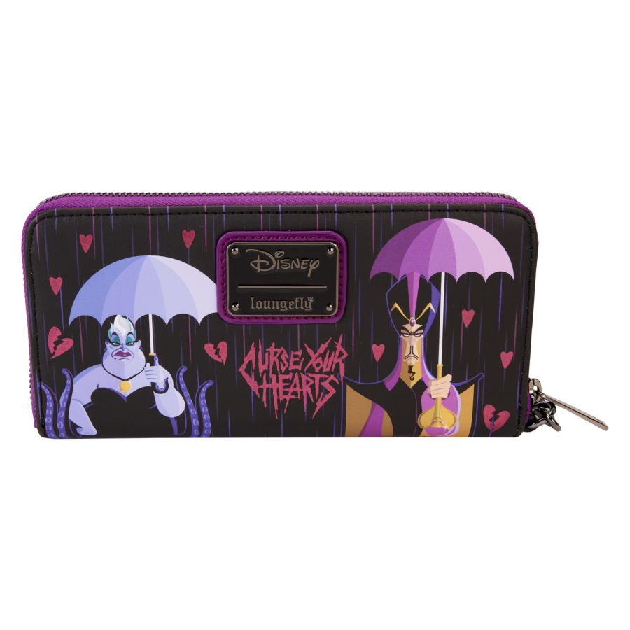 Loungefly Disney Villains - Curse Your Hearts Zip Wristlet