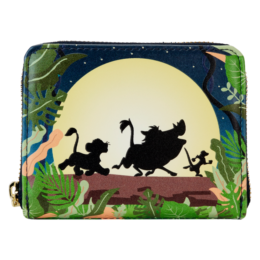 Loungefly Lion King (1994): 30th Anniversary - Hakuna Matata Silhouette Zip Wallet