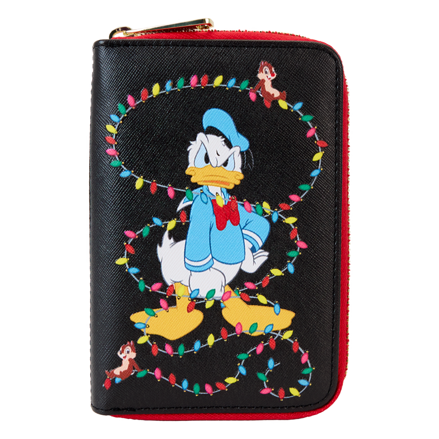 Loungefly Disney - Donald wrapped in Lights Zip Wallet