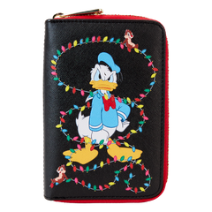 Loungefly Disney - Donald wrapped in Lights Zip Wallet