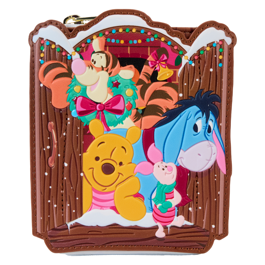 Winnie The Pooh - Pooh & Friends Holiday Scene Zip Wallet