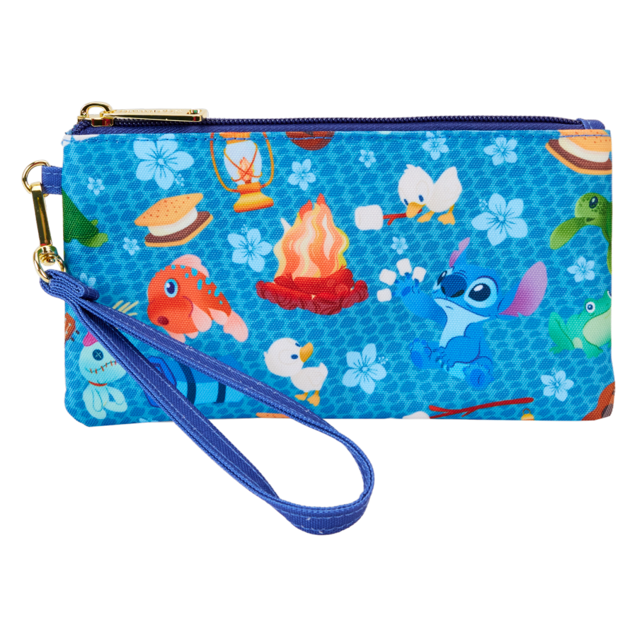 Loungefly Lilo & Stitch - Camping Cuties All-over-print Nylon Wristlet