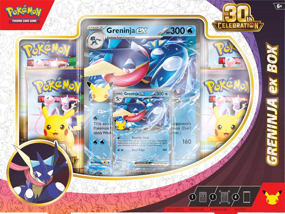 Pokemon TCG: 30th Celebration Sylveon ex Box / Greninja ex Box - LIMIT TWO PER CUSTOMER