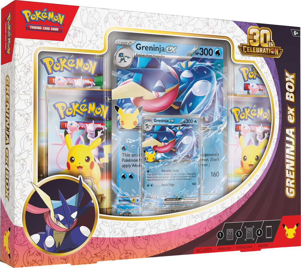 Pokemon TCG: 30th Celebration Sylveon ex Box / Greninja ex Box - LIMIT TWO PER CUSTOMER