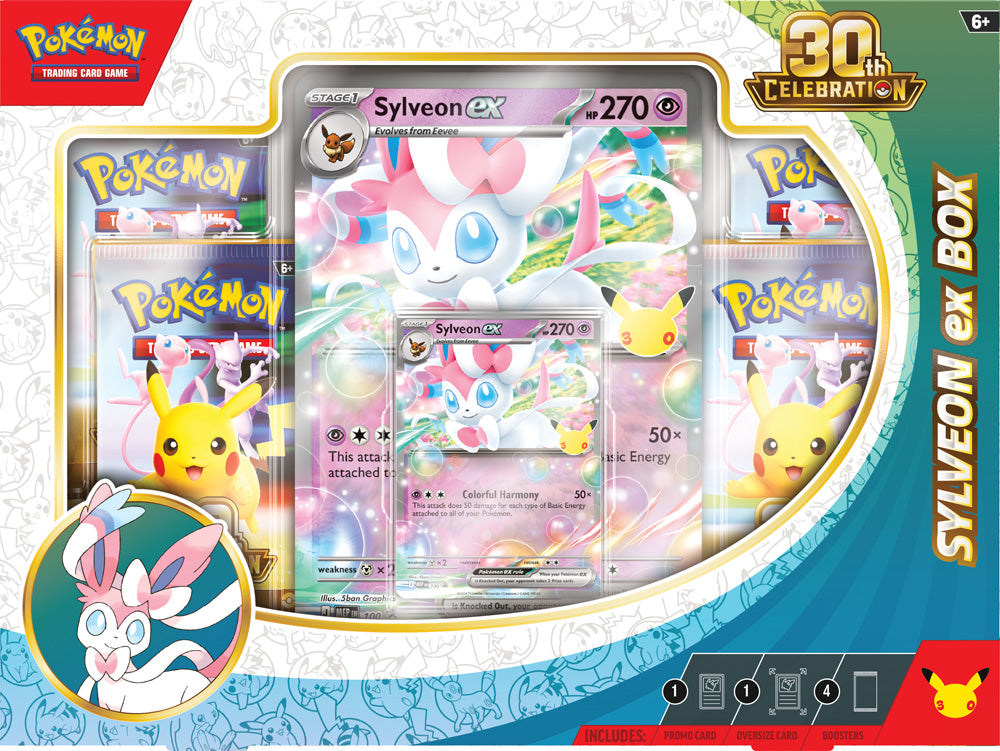 Pokemon TCG: 30th Celebration Sylveon ex Box / Greninja ex Box - LIMIT TWO PER CUSTOMER