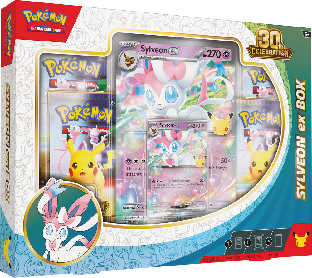 Pokemon TCG: 30th Celebration Sylveon ex Box / Greninja ex Box - LIMIT TWO PER CUSTOMER