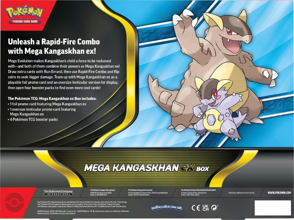 Pokémon TCG: Mega Kangaskhan ex Box - LIMIT ONE PER CUSTOMER