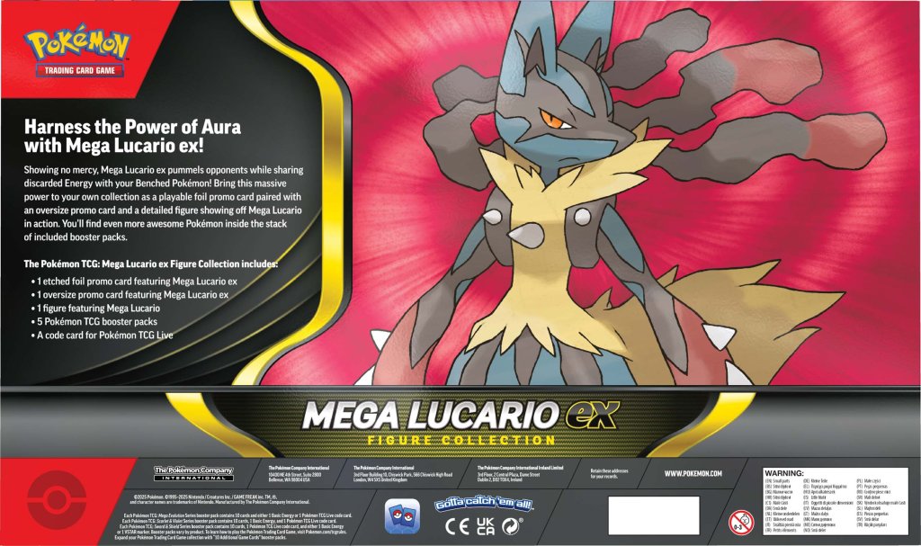 Pokémon TCG: Mega Lucario ex Figure Collection - LIMIT ONE PER CUSTOMER