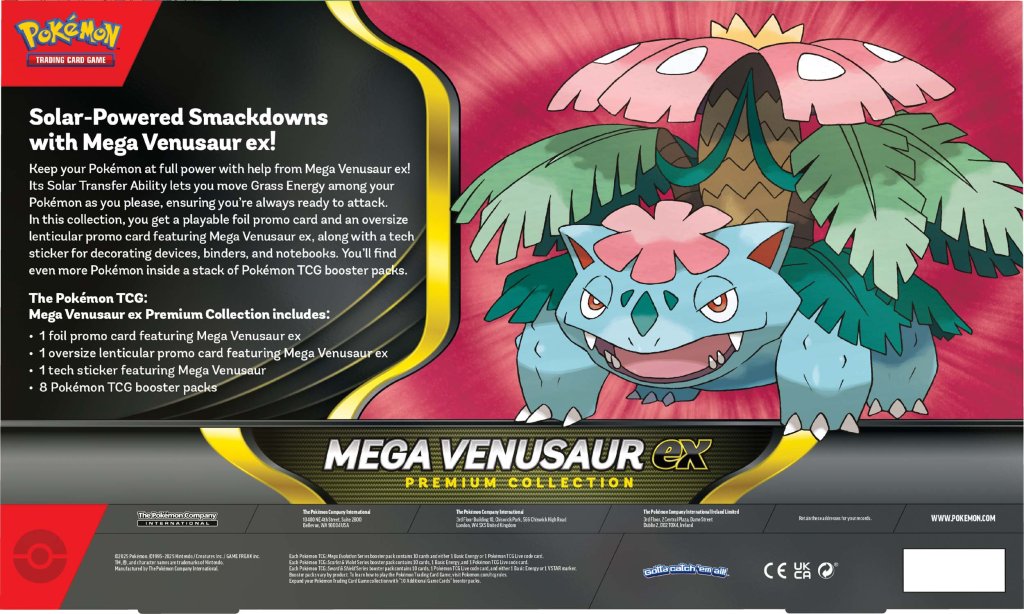 Pokémon TCG: Mega Venusaur ex Premium Collection - LIMIT ONE PER CUSTOMER