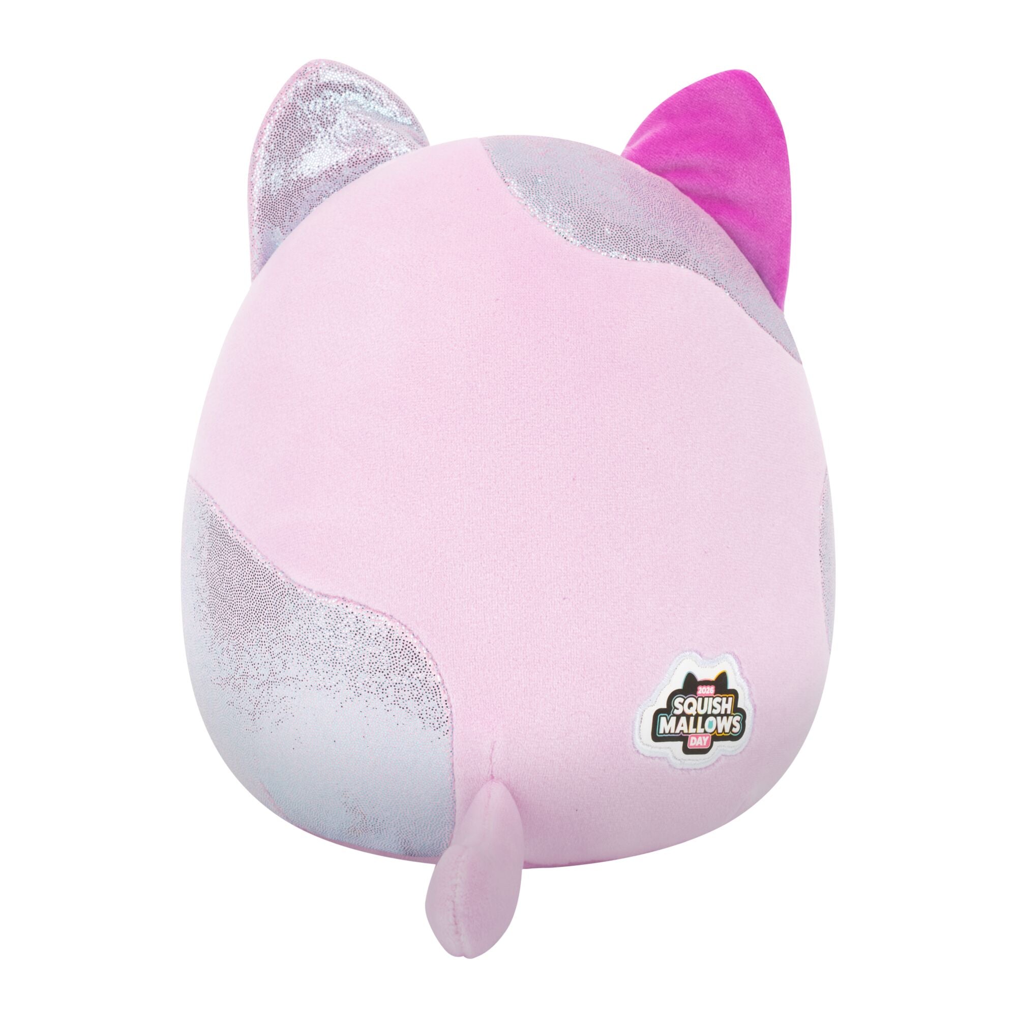 Llsa Pink Cat with W/Fuzzy Belly - 8" "Squishmallow Day" Plush