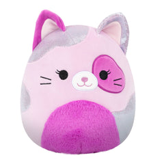 Llsa Pink Cat with W/Fuzzy Belly - 8" "Squishmallow Day" Plush