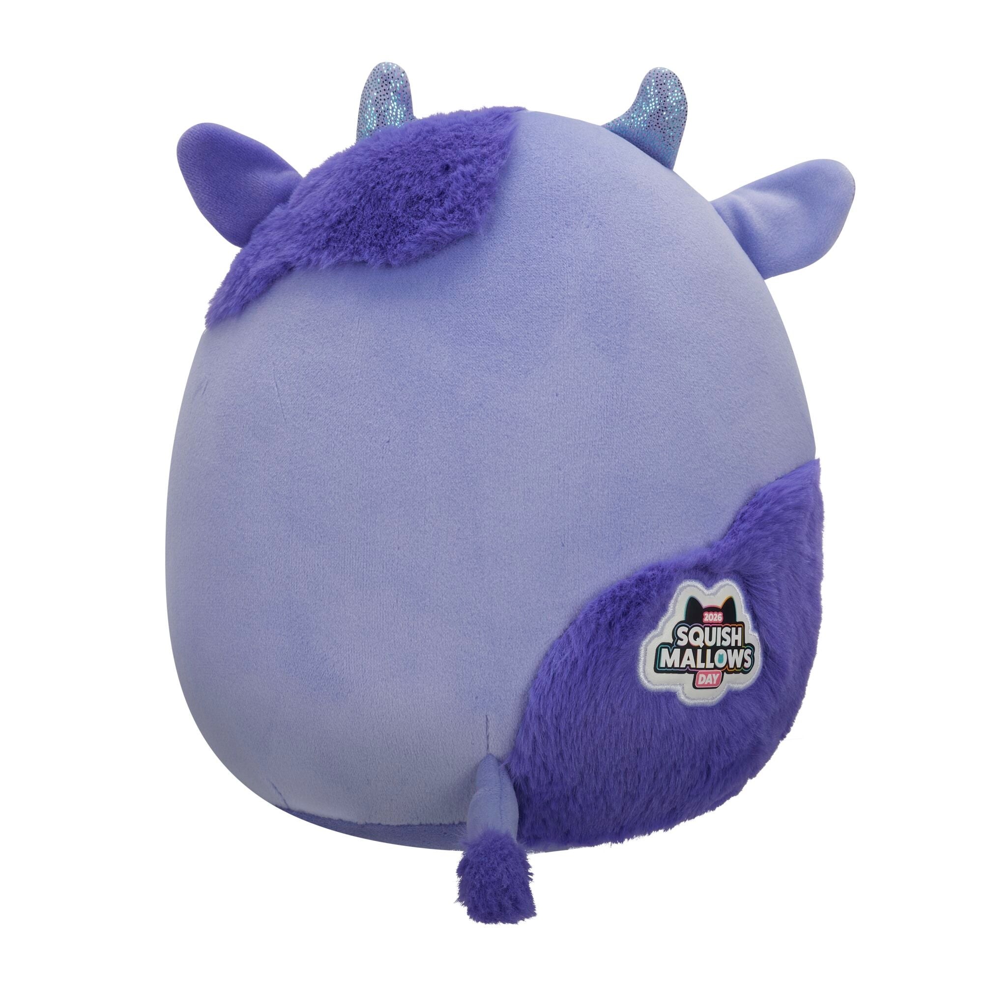 WISTERIA Purple Fuzzy Cow - 8" "Squishmallow Day" Plush