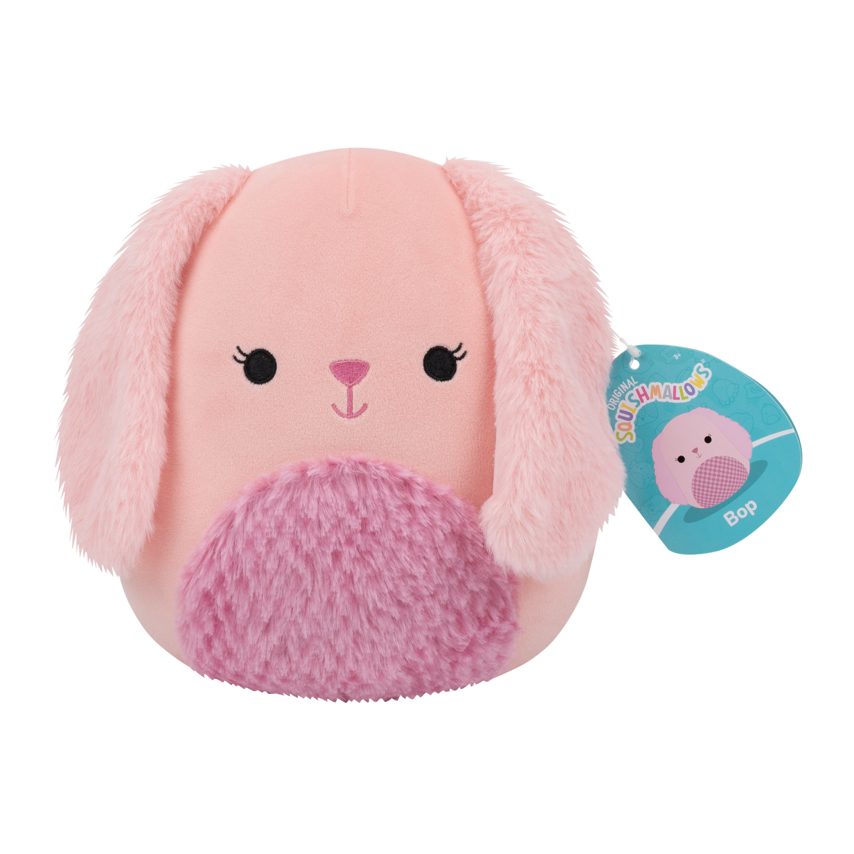 BOP With Fuzzy Tummy Bunny  - 7.5"  Squishmallow Plush