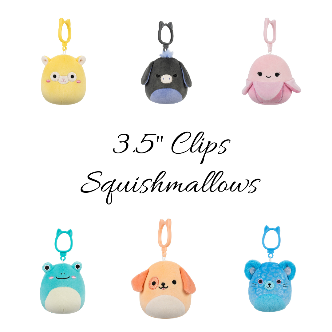 FULL Set of 6 Clips - 3.5" Clips SQUISHMALLOW