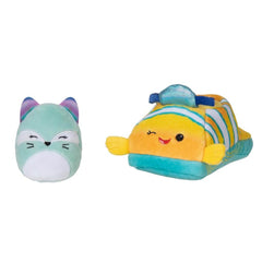 Fox in Fish boat - Squishville Mini Squishmallow in Vehicle