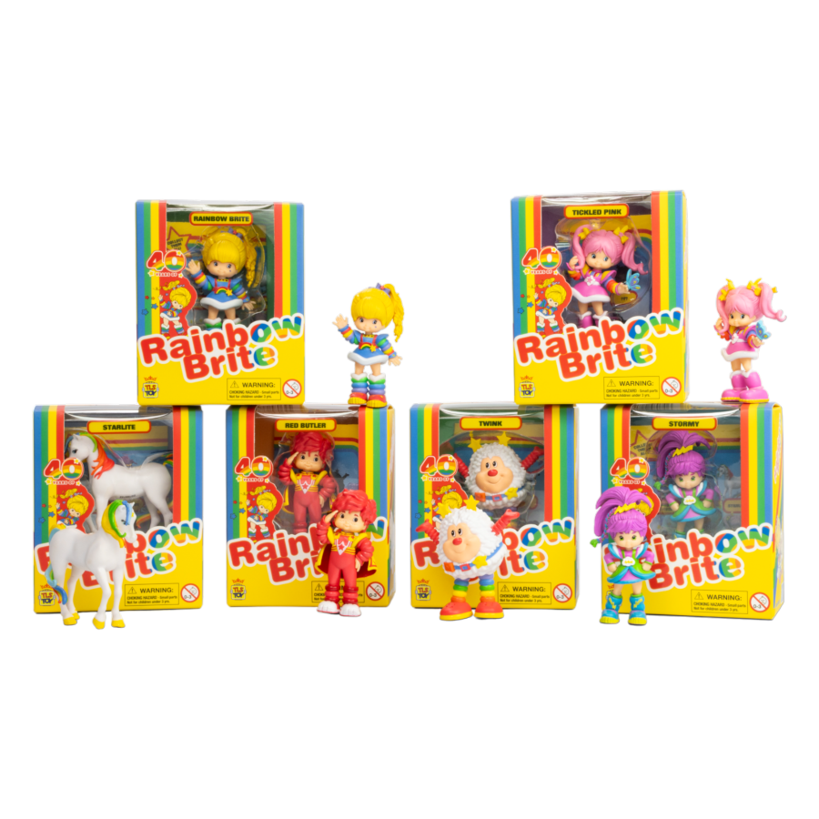 FULL SET 6 - Rainbow Brite - 2.5" Collectable Figure Assortment