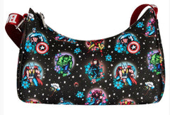 Loungefly Marvel Comics - Avengers Floral Tattoo Shoulder Bag