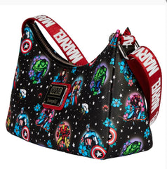 Loungefly Marvel Comics - Avengers Floral Tattoo Shoulder Bag