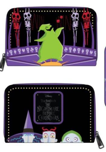 Loungefly The Nightmare Before Christmas - Lock Shock Barrel Oogie Boogie Glow Zip Purse