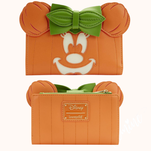 Loungefly Disney - Minnie Mouse Pumpkin Glow Face Flap Purse