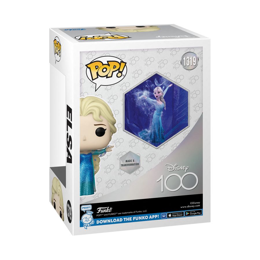 Disney 100th - Elsa Diamond Glitter US Exclusive Pop!