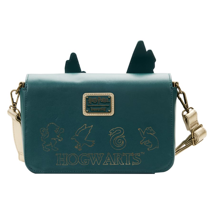 Loungefly Harry Potter - Golden Hogwarts Crossbody with Pouch