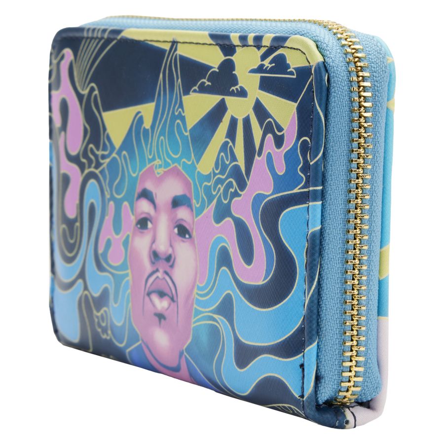 Loungefly Jimi Hendrix - Psychadelic Landscape Glow Zip Purse