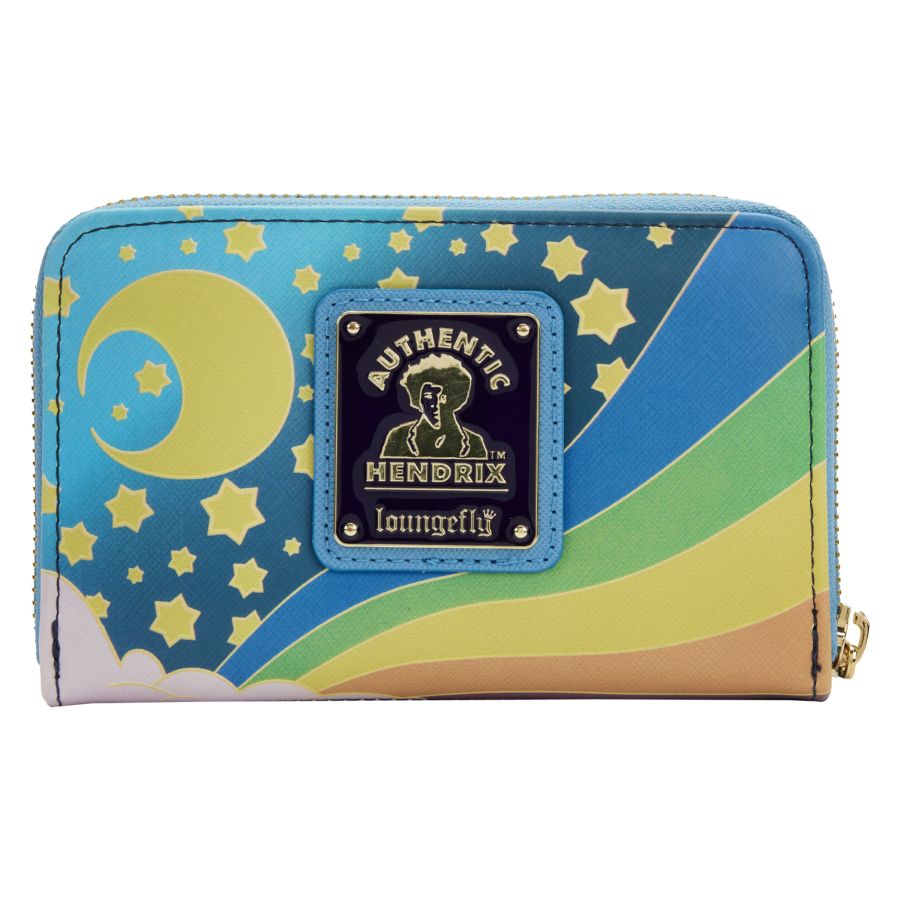 Loungefly Jimi Hendrix - Psychadelic Landscape Glow Zip Purse