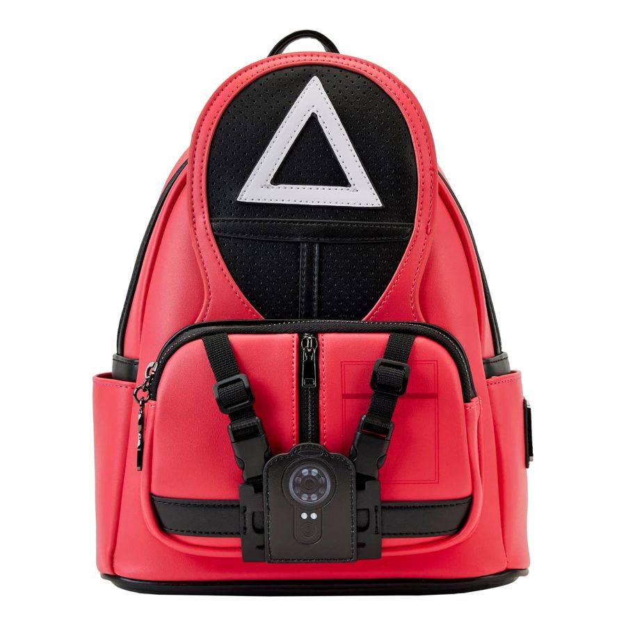 Loungefly Squid Game - Triangle Guard US Exclusive Cosplay Mini Backpack