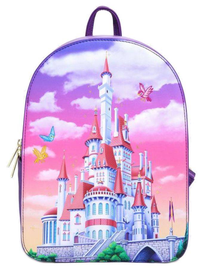 Loungefly Beauty and the Beast (1991) - Castle Snap Flap US Exclusive Mini Backpack