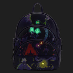 Loungefly Disney Villains - Triple Pocket Glow Mini Backpack