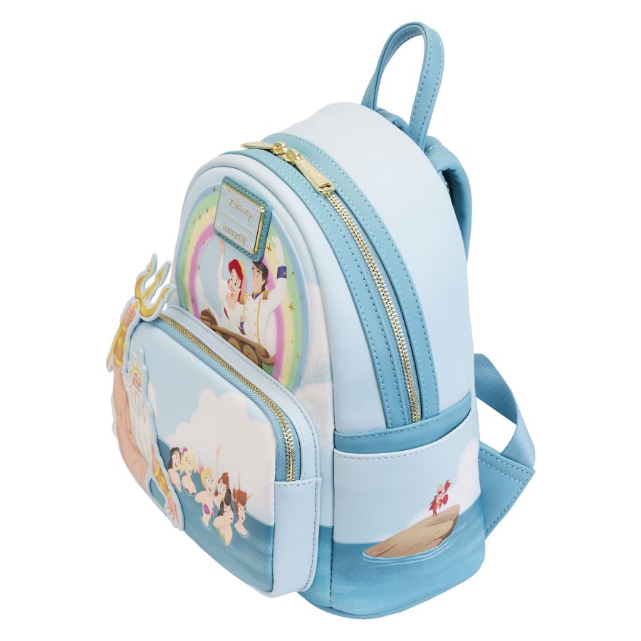 Loungefly The Little Mermaid (1989) - Triton's Gift Mini Backpack ...