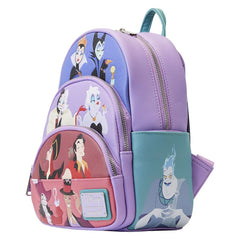 Loungefly Disney Villains - Color Block Triple Pocket Mini Backpack